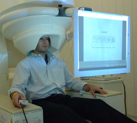 Patient in MEG-Scanner